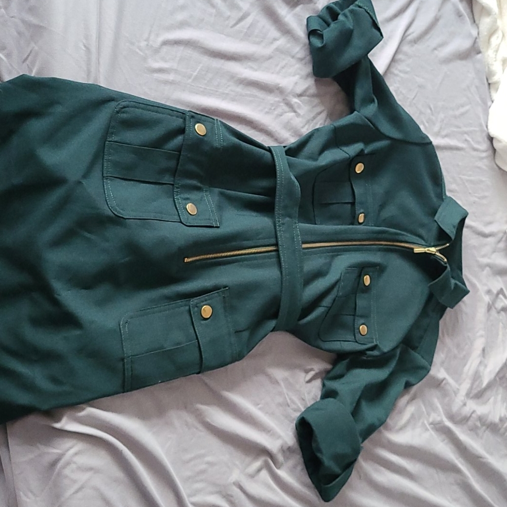 Long comfy coat dress.